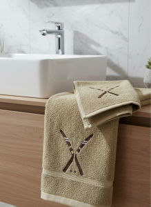 Set Asciugamani ricamato SCI