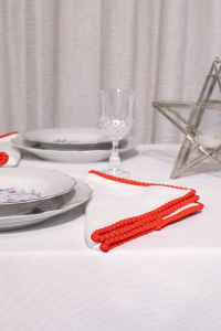 Set Tovaglioli con pompon